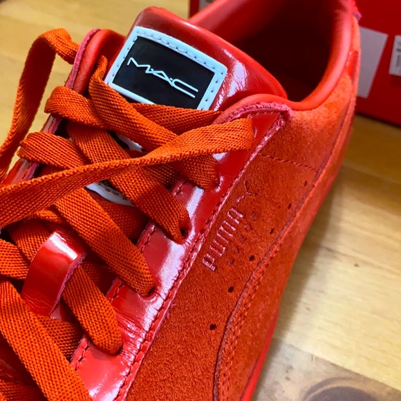 Puma Suede Classic x MAC TWO Fiery Red - Picture 1 of 7
